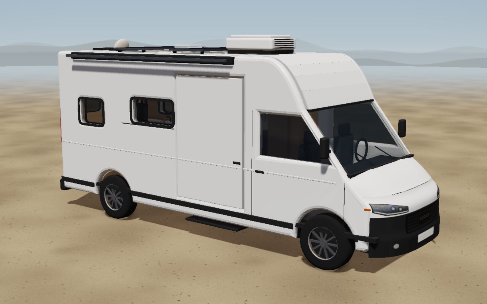 Camper in der schnellen Ansicht zum Planen