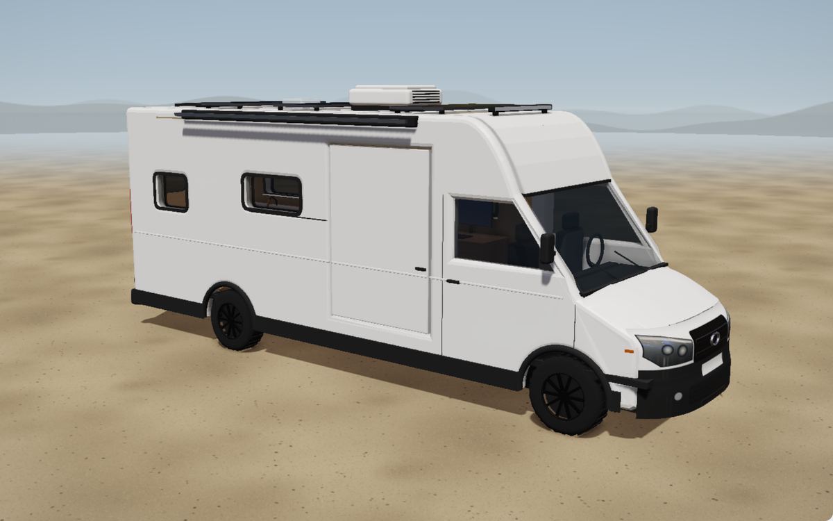 Crafter / TGE L5 H4 como camper, vista 3D exterior con nuestra distribución propuesta