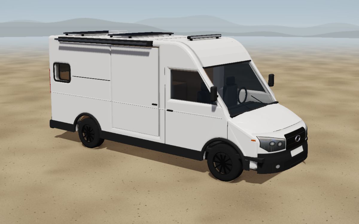 Camper su Crafter / TGE Standard H2, vista 3D dall’esterno con la nostra proposta di pianta