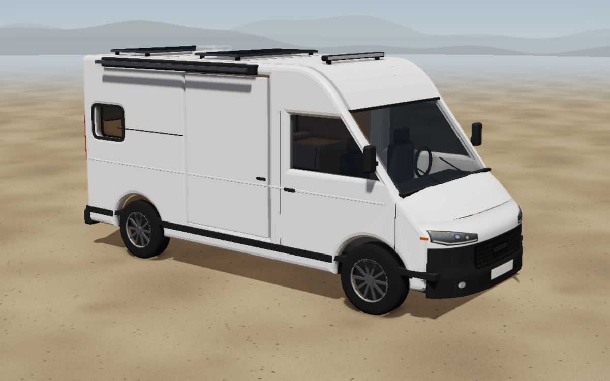 Ducato L2 H2 som camper, 3D-visning udefra med vores forslag til plantegning