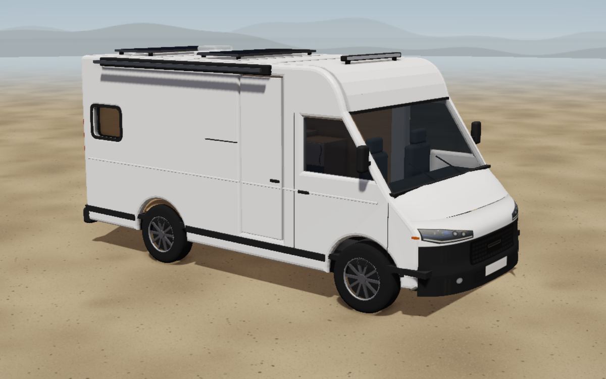 Ducato mit GFK-Monocoque als Camper, 3D-Ansicht von aussen mit unserem Grundriss-Vorschlag