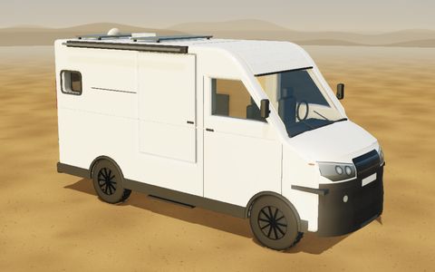 Allrad-Camper in 3D